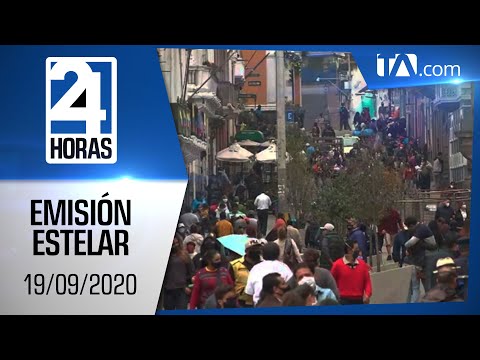Noticias Ecuador: Noticiero 24 Horas, 19/09/2020 (Emisión Estelar)
