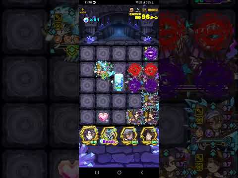 【サモンズ】ヴーロンの魔窟 第4層 (闇属性をリーダーにしてクリア–悠久の詩い人タリエシン L)