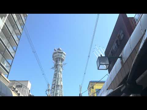 ブルーインパルス　通天閣通り下から撮影！2025/7/13 闘犬チャンネル