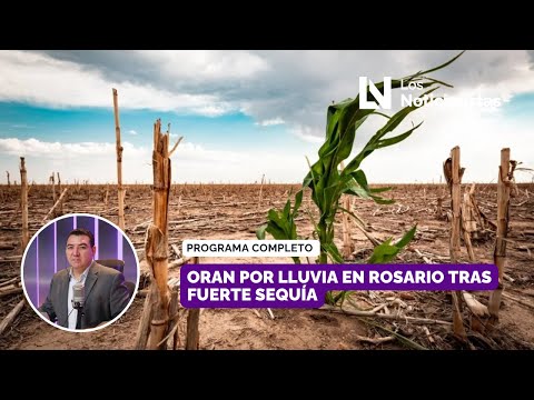 #EnVivo| Oran por lluvia en Rosario tras fuerte sequía