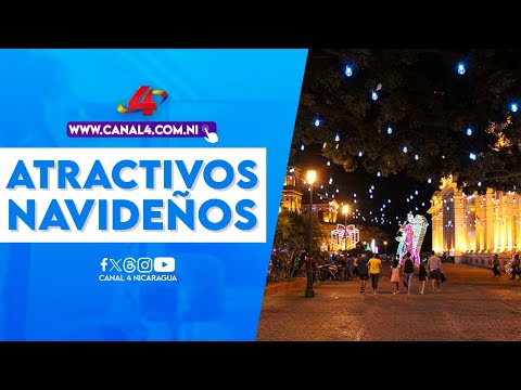 Familias disfrutan de los atractivos adornos y luces navideños en la Avenida de Bolívar a Chávez