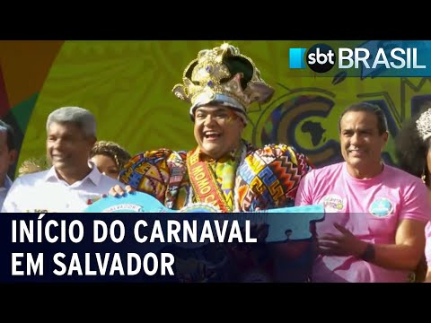 Carnaval começa com encontro de trios em Salvador | SBT Brasil (08/02/24)