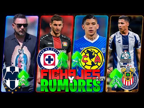 CRUZ AZUL POR REFUERZO EUROPEO | TURCO MOHAMED a RAYADOS | RUMORES Y FICHAJES CL 2024 | LIGA MX