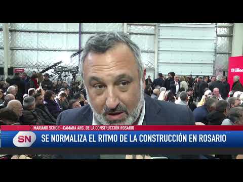 Se normaliza el ritmo de la construcción en Rosario. Mariano Schor Cámara  Arg de la Construcción.