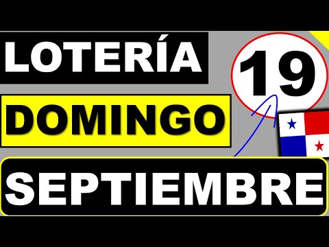 Resultados Sorteo Loteria Domingo 19 de Septiembre 2021 Loteria Nacional Panama Dominical Que Jugo