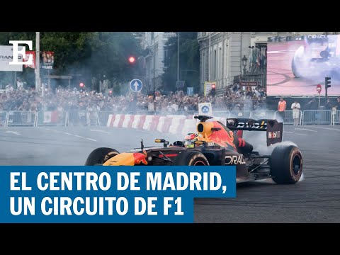 MADRID: Checo Pérez participa en un acto de exhibición de la Fórmula 1 con Red Bull | EL PAÍS