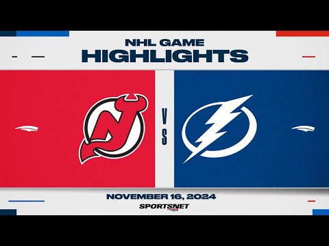 NHL Highlights | Devils vs. Lightning - November 16th, 2024