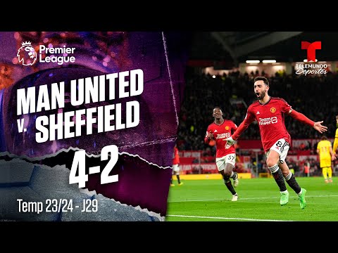 Manchester United v. Sheffield 4-2 - Highlights & Goles | Premier League | Telemundo Deportes