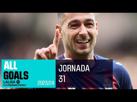 TODOS los GOLES de la JORNADA 31 de LALIGA Hypermotion 2023/2024