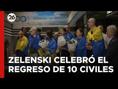Zelenski celebró el regreso de 10 civiles a Ucrania tras estar en Rusia y Bielorrusia