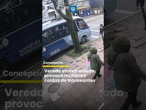 Concepción: Vereda en mal estado provoca múltiples caídas de transeúntes