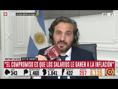 Santiago CAFIERO: El compromiso es que LOS SALARIOS LE GANEN A LA INFLACIÓN