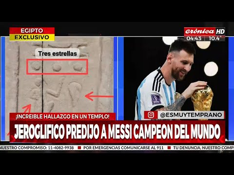 Jeroglífico egipcio predijo a Messi campeón del mundo