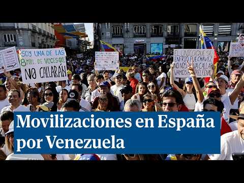 Venezolanos en España claman por la victoria de la oposición, en contra de Maduro