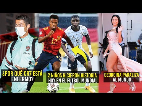 ANSU FATI Y MOUKOKO LOS NIÑOS CRACKS HOY HICIERON HISTORIA ¿POR QUÉ CR7 ESTÁ ENFERMO