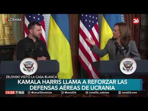 Kamala Harris llama a reforzar las defensas aéreas de Ucrania