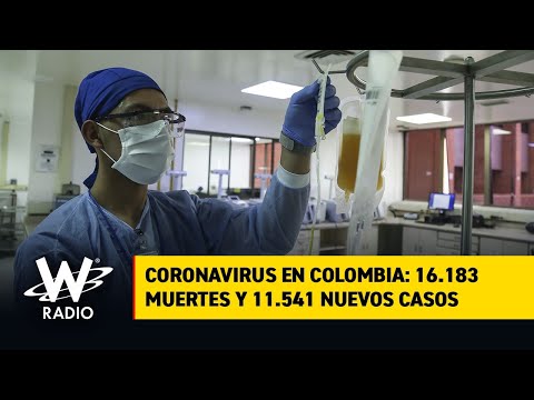 Colombia alcanzó 16.183 muertes por COVID-19; y se registraron 11.541 nuevos casos