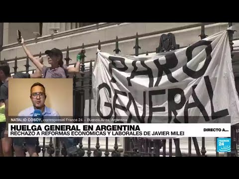 Directo a... Buenos Aires y la primera gran huelga contra las medidas de Milei • FRANCE 24 Español
