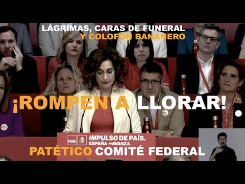 ¡ROMPEN A LLORAR EN EL COMITE? FEDERAL DEL PSOE!