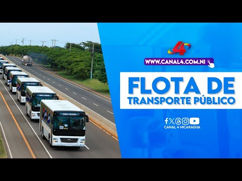 Salen de Puerto Corinto los 250 buses procedentes de China para fortalecer flota de transporte