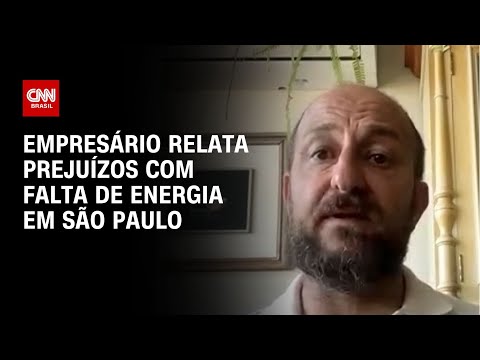 Empresário relata prejuízos com falta de energia em São Paulo | CNN NOVO DIA