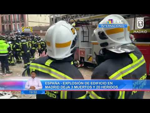 Explosión en edificio en Madrid deja 3 muertos y 2 heridos
