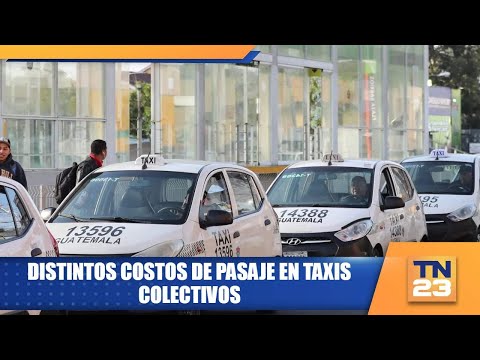 Distintos costos de pasaje en taxis colectivos