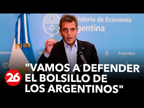 EN VIVO | Sergio Massa: Vamos a defender el bolsillo de los argentinos