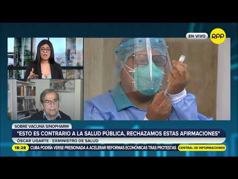 Óscar Ugarte: No hay ningún estudio en el país que diga que la vacuna de Sinopharm no funcione