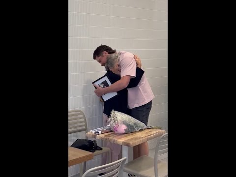 Man drives 11 hours to surprise grandma on his late grandpa's birthday