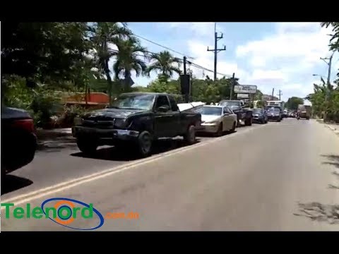Militares controlan la salida Nagua y autopista Antonio Guzman Fernández en SFM