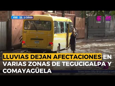 Lluvias dejan afectaciones en varias zonas de Tegucigalpa y Comayagüela