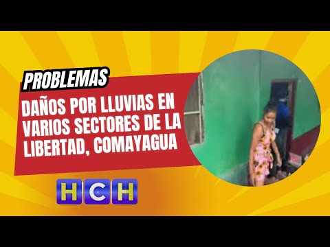 Daños por lluvias en varios sectores de La Libertad, Comayagua