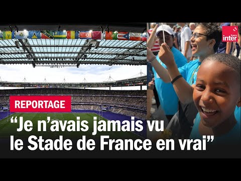 JO-2024 : Des jeunes de Saint-Denis découvrent le Stade de France pour la première fois