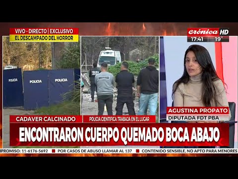 Agustina Propato: Hay más de 150 policías abocados a los allanamientos por Lucas