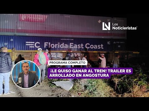 ¡Le quiso ganar al tren! Trailer es arrollado en Angostura