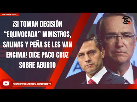 ¡SI TOMAN DECISIÓN “EQUIVOCADA” MINISTROS, SALINAS Y PEÑA SE VAN ENCIMA! DICE PACO CRUZ SOBRE ABURTO