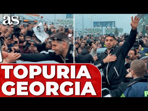 LOCURA con ILIA TOPURIA en su llegada a GEORGIA