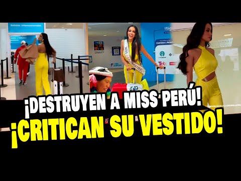 MISS PERÚ: CRITICAN A CAMILA ESCRIBENS POR SU VESTIDO Y TRISTE DESPEDIDA