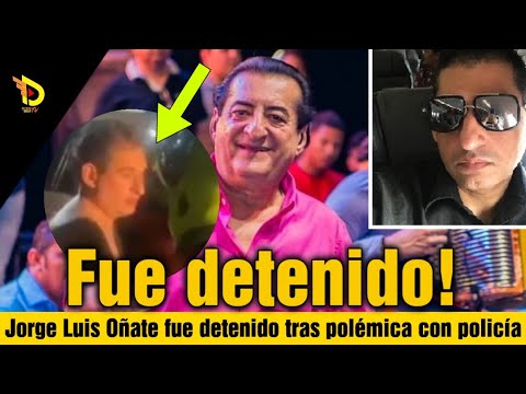 Jorge Luis Oñate, hijo de Jorge Oñate fue detenido tras polémica con policías | toda la información