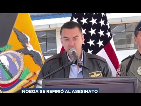 Presidente Noboa se pronuncia sobre el asesinato de la alcaldesa de San Vicente