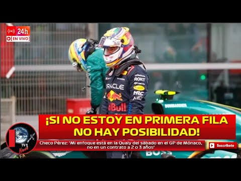 Checo Pérez: 'Mi enfoque está en la Qualy del sábado en GP de Mónaco no en un contrato a 2 o 3 años'