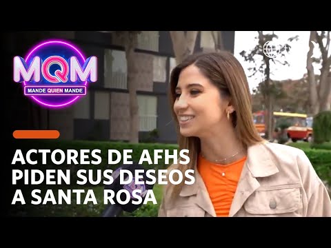 Mande Quien Mande: Los actores de 'AFHS' piden sus deseos a Santa Rosita (HOY)