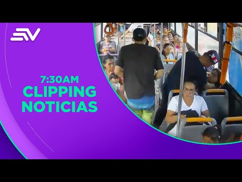 Asalto de buses en Guayaquil tienen preocupados a transeúntes | Televistazo | Ecuavisa