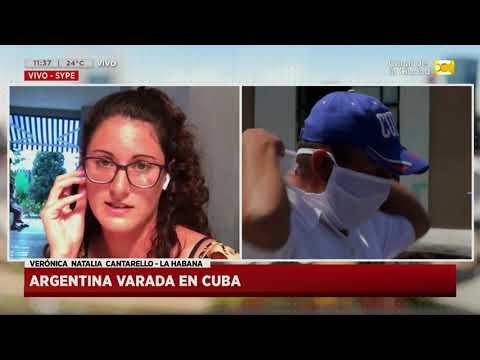 Verónica Natalia Cantarello, argentina varada en Cuba en Hoy Nos Toca a las 10