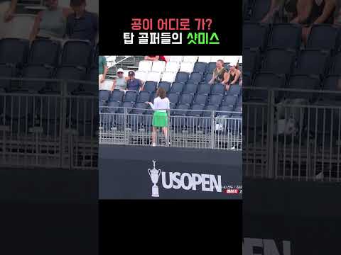 아니 티샷이 관중석으로 날아갔다고?