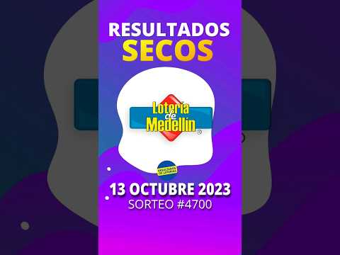 Secos de la Lotería de Medellín del 13 de Octubre 2023#shorts #resultado #loteria #medellin #top