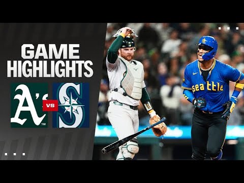 As vs. Mariners Game Highlights (9/27/24) | MLB Highlights