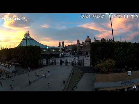 ? #CDMX | Las nubes arden en la Basílica de Santa María de Guadalupe #EnVivo