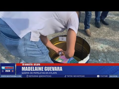 Inicia la quema de papeletas electorales desde el Centro de Convenciones de Atlapa | Tu? decides